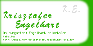 krisztofer engelhart business card